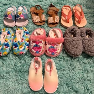 Toddler girl size 6 shoe bundle.
